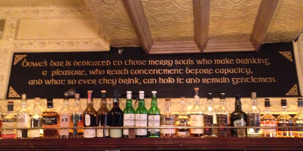 This sign in Bowes perfectly explains the philosophy of going to the pub.