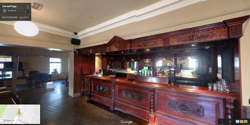 In 360: The Cat and Cage function room.