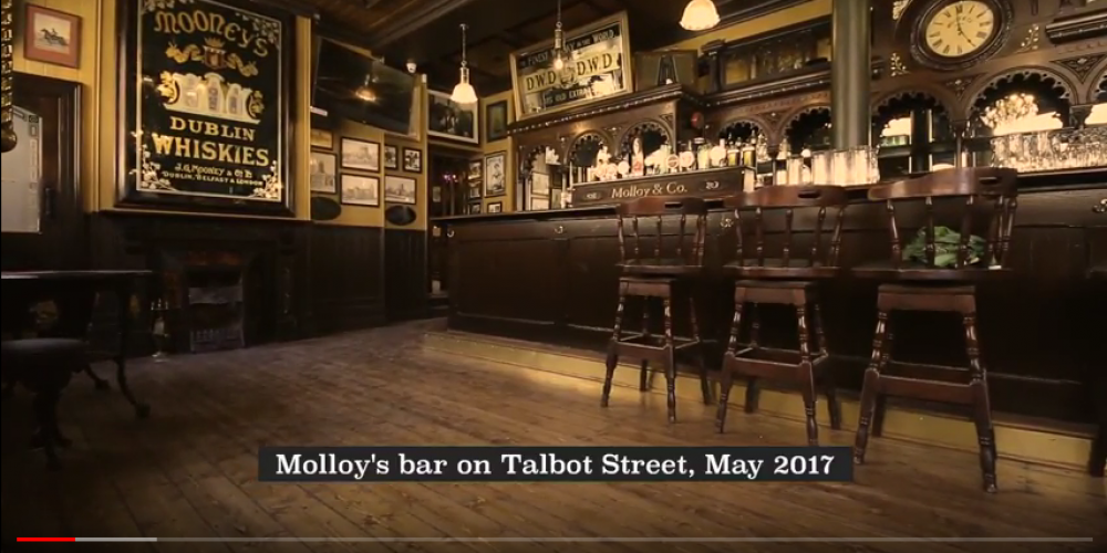 There’s a half hour documentary on the restoration of Molloys pub.