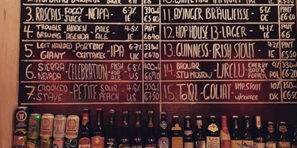 5 pubs with a great and ever changing beer selection.