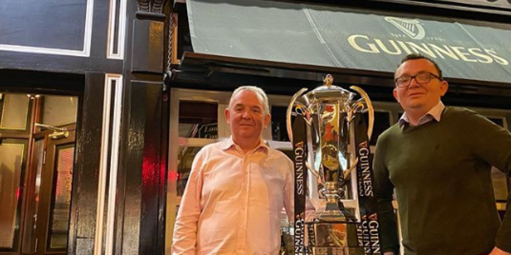 The 6 Nations trophy is on  tour in some great Dublin pubs.