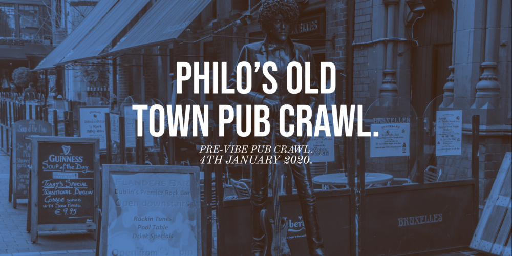 Celebrating the life of Phil Lynott on ‘Philo’s Old Town Pub Crawl’ January 2020.