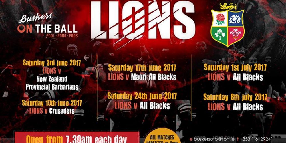Here’s where you can watch the Lions versus NZ Provincial Barbarians.