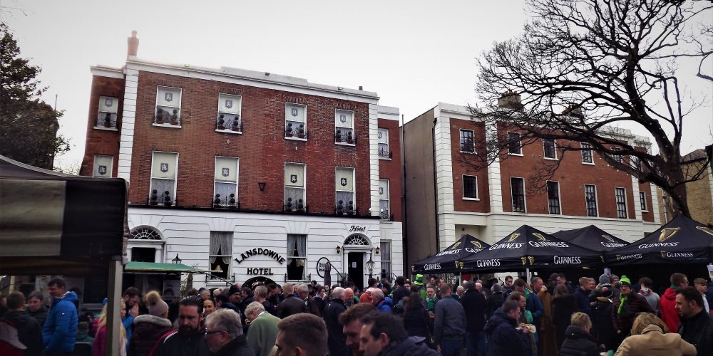Behold, a pub taking table bookings for the rugby on Paddy’s Day