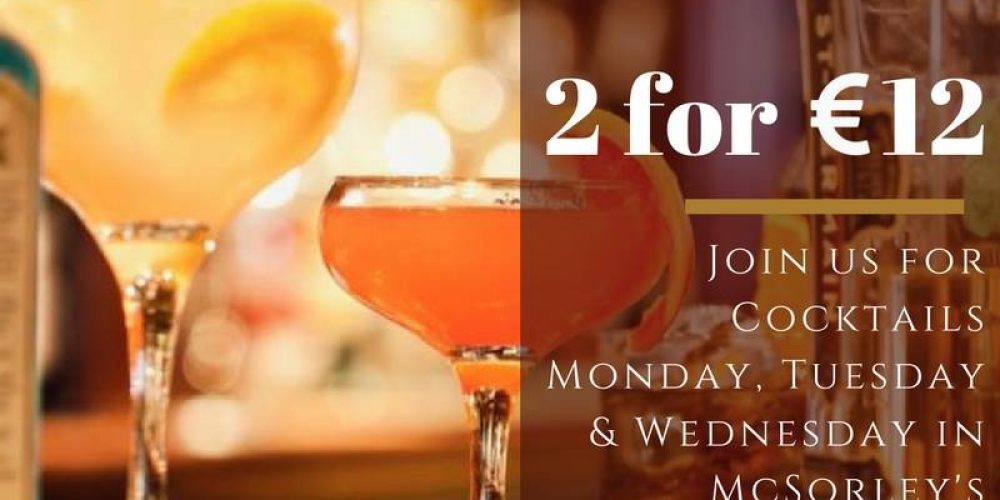All the daily cocktail deals in Dublin bars