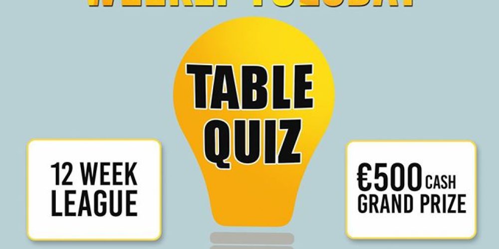 Wiseguys, a new weekly table quiz on Tuesdays